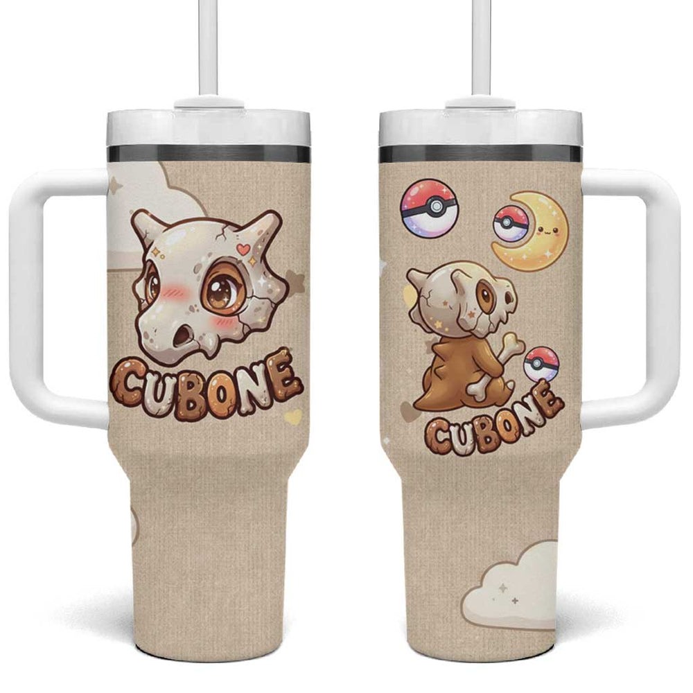 Cubone Tumbler With Handle Soft Pastel Dreamcore Aesthetic TS04