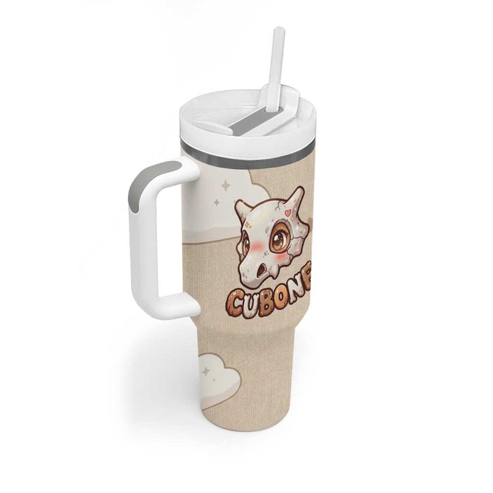 Cubone Tumbler With Handle Soft Pastel Dreamcore Aesthetic TS04