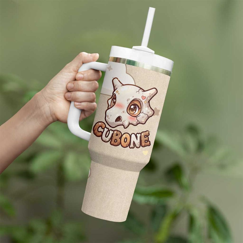 Cubone Tumbler With Handle Soft Pastel Dreamcore Aesthetic TS04