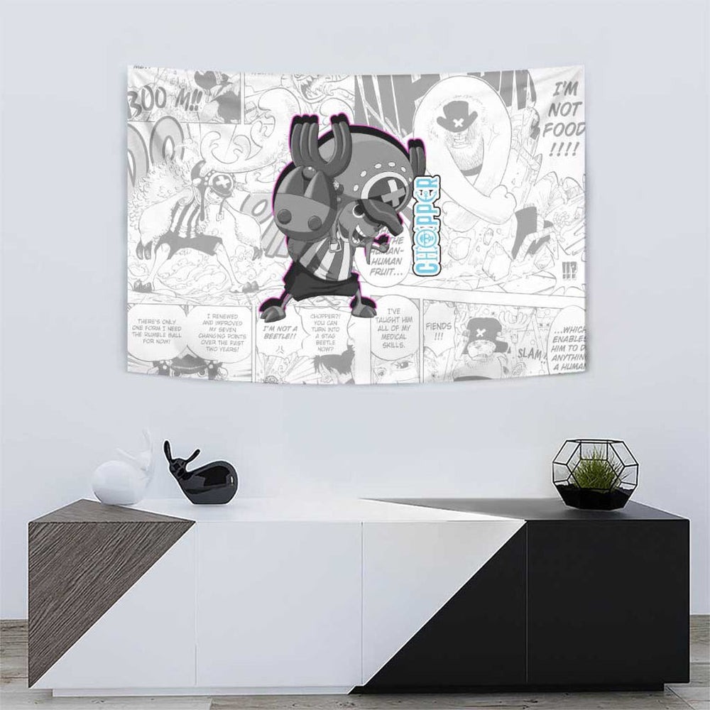 Cute Chopper - One Piece Tapestry Anime Mix Manga Style TS04 Cute Chopper - One Piece Tapestry Anime Mix Manga Style TS04