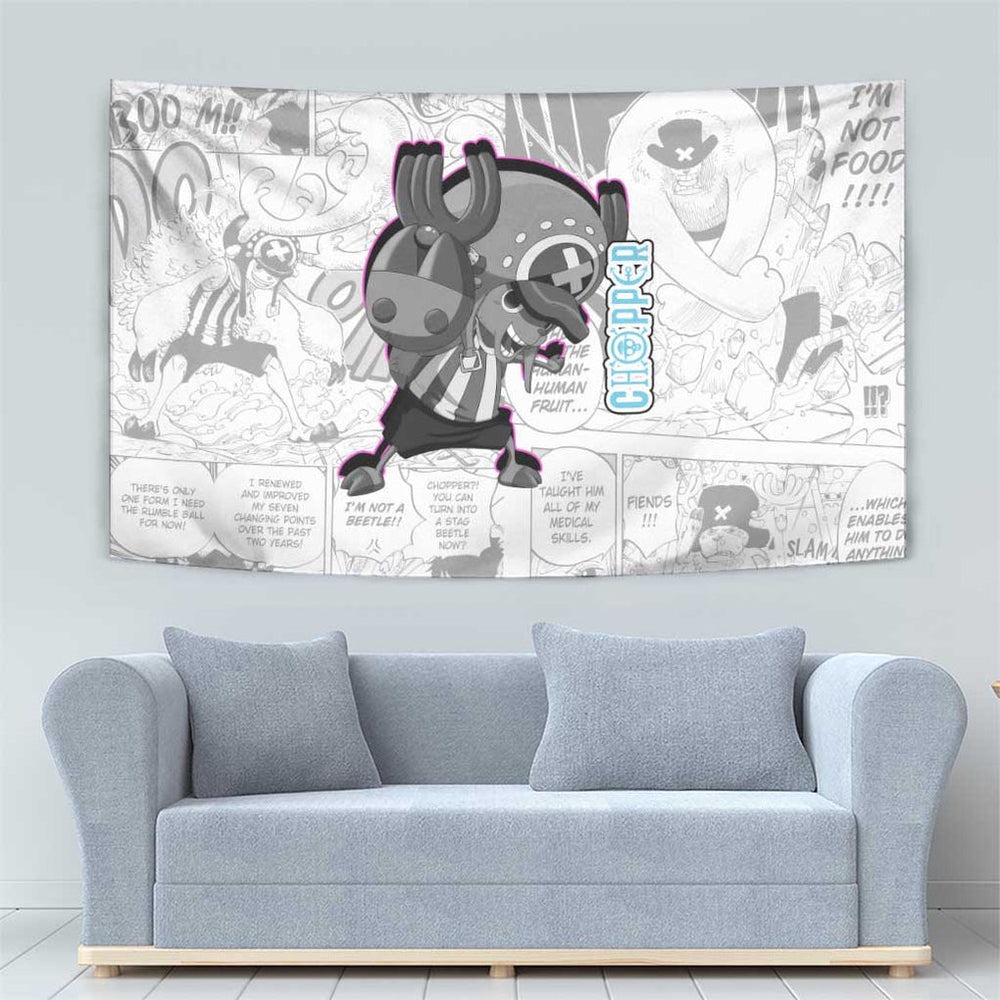 Cute Chopper - One Piece Tapestry Anime Mix Manga Style TS04 Cute Chopper - One Piece Tapestry Anime Mix Manga Style TS04