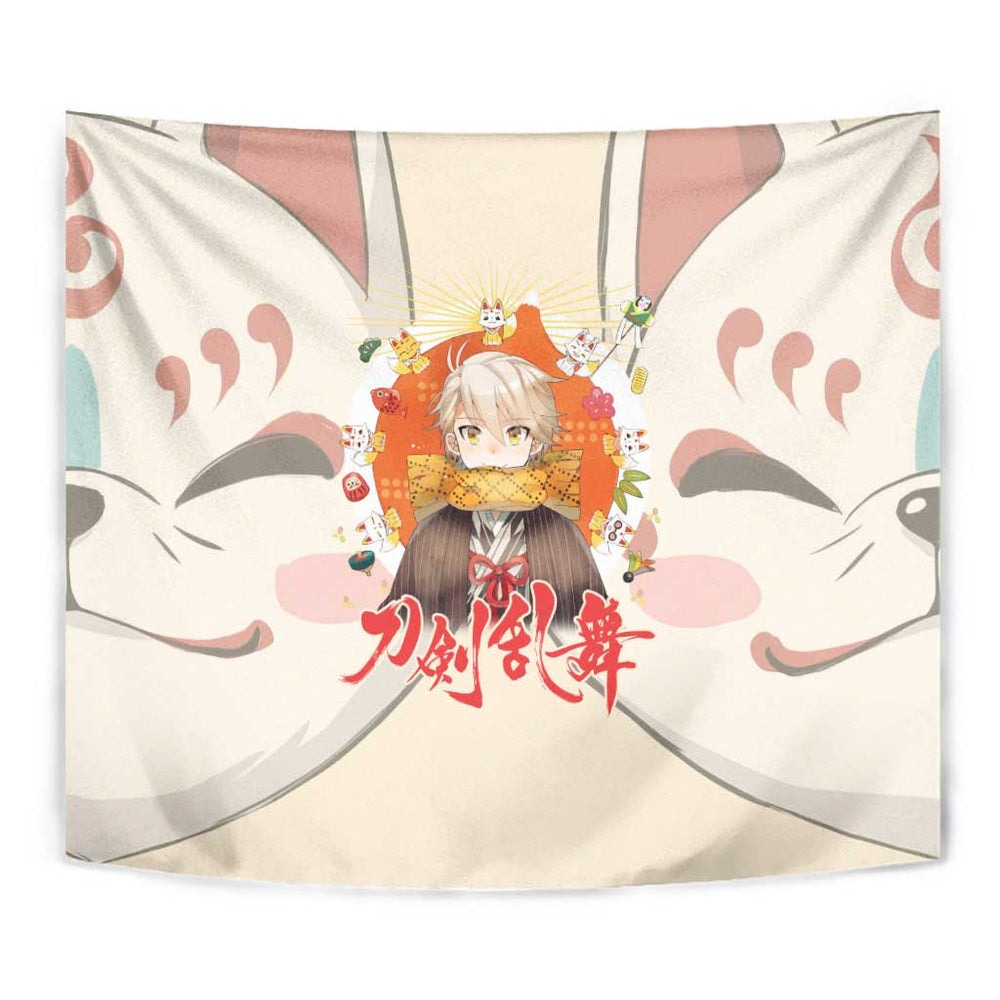 Cute Foxes Touken Ranbu Tumbler With Handle Japan Anime Style TS04 Cute Foxes Touken Ranbu Tumbler With Handle Japan Anime Style TS04