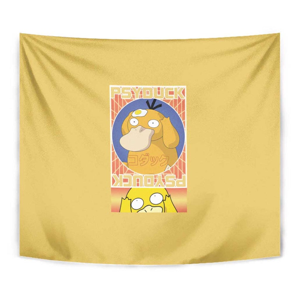 Cute Psyduck Poke Tapestry Anime Style TS04 Cute Psyduck Poke Tapestry Anime Style TS04