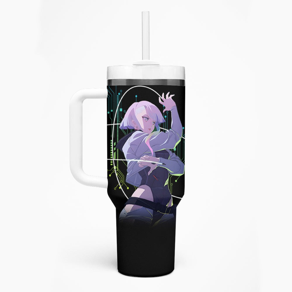 Cyberpunk Lucy Tumbler With Handle Anime Cyberpunk TS04 Cyberpunk Lucy Tumbler With Handle Anime Cyberpunk TS04