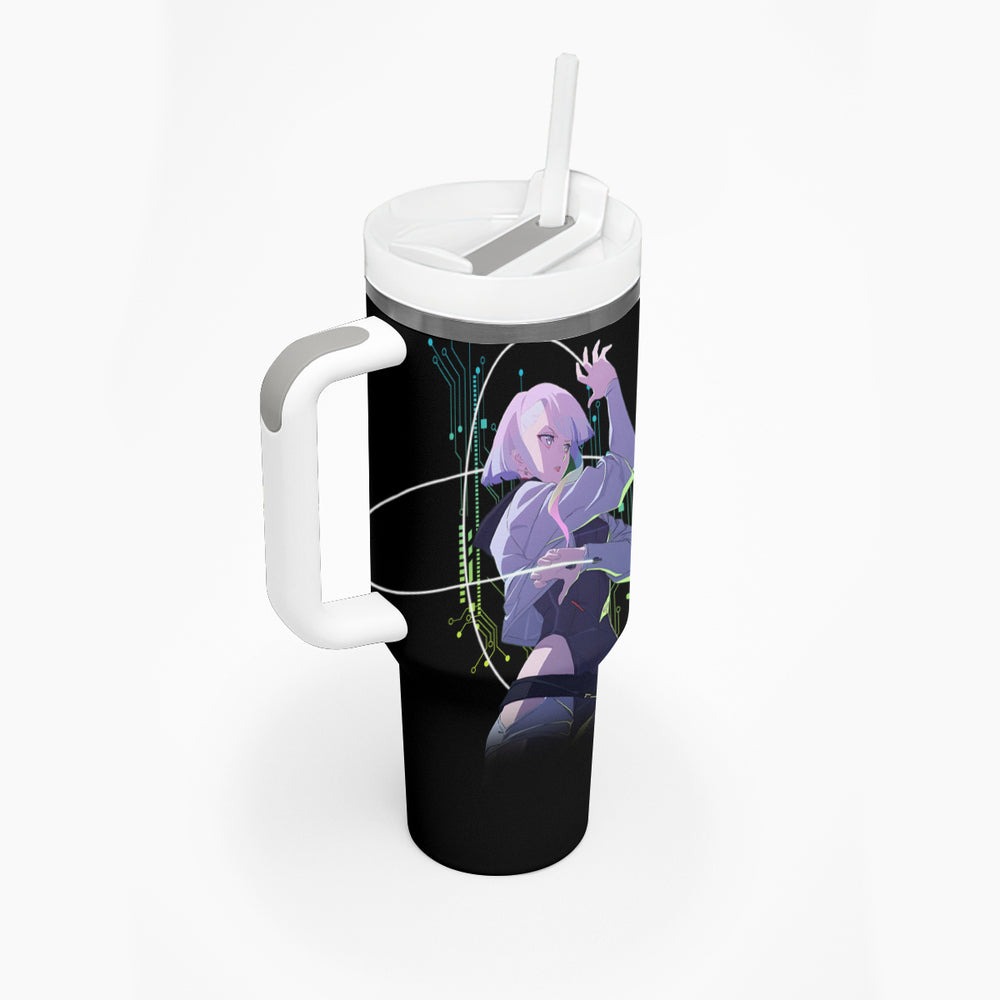 Cyberpunk Lucy Tumbler With Handle Anime Cyberpunk TS04 Cyberpunk Lucy Tumbler With Handle Anime Cyberpunk TS04