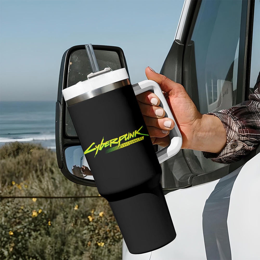 Cyberpunk Lucy Tumbler With Handle Anime Cyberpunk TS04 Cyberpunk Lucy Tumbler With Handle Anime Cyberpunk TS04