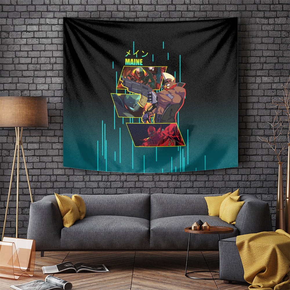 Cyberpunk Maine Tapestry TS04 Cyberpunk Maine Tapestry TS04