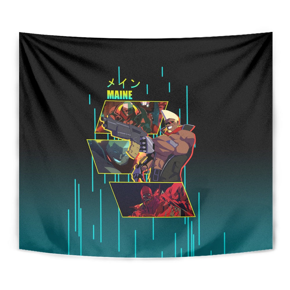 Cyberpunk Maine Tapestry TS04 Cyberpunk Maine Tapestry TS04