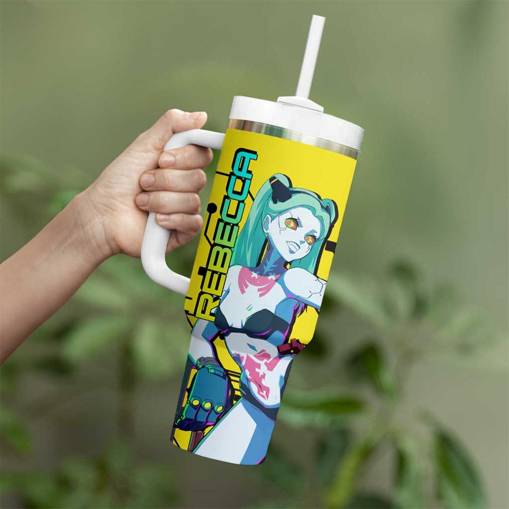 Cyberpunk Rebecca Tumbler With Handle Anime Style TS04 Cyberpunk Rebecca Tumbler With Handle Anime Style TS04