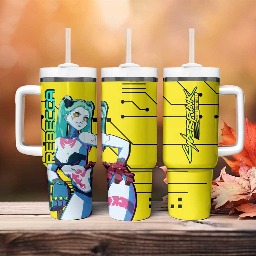 Cyberpunk Rebecca Tumbler With Handle Anime Style TS04 Cyberpunk Rebecca Tumbler With Handle Anime Style TS04