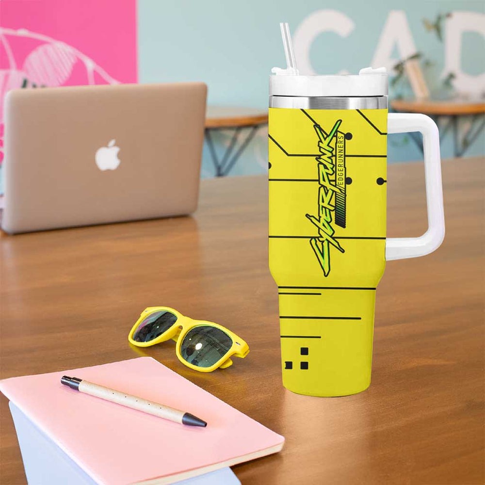 Cyberpunk Rebecca Tumbler With Handle Anime Style TS04 Cyberpunk Rebecca Tumbler With Handle Anime Style TS04