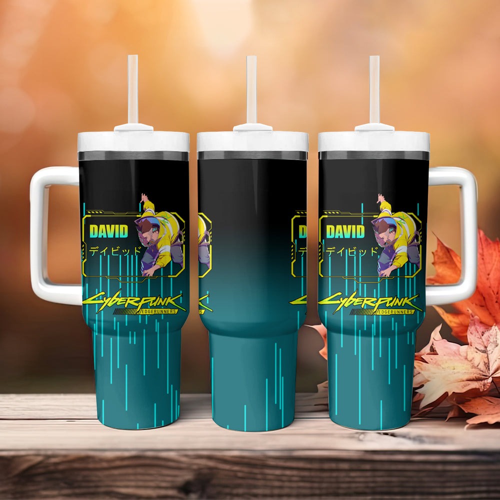 David Martinez Tumbler With Handle Cyberpunk TS04 David Martinez Tumbler With Handle Cyberpunk TS04