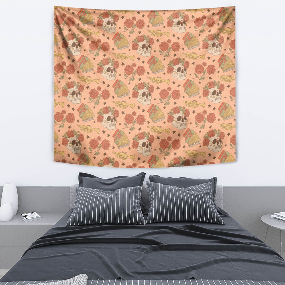 Day of the Dead Tapestry Sugar Skulls DT02 Day of the Dead Tapestry Sugar Skulls DT02