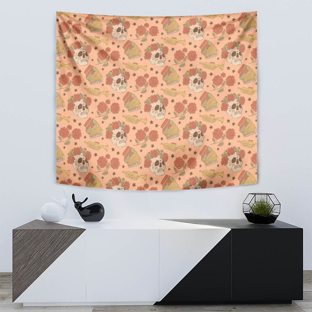 Day of the Dead Tapestry Sugar Skulls DT02 Day of the Dead Tapestry Sugar Skulls DT02