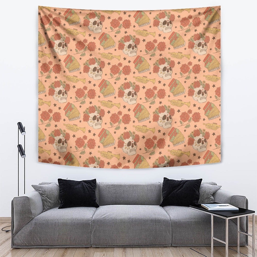 Day of the Dead Tapestry Sugar Skulls DT02 Day of the Dead Tapestry Sugar Skulls DT02
