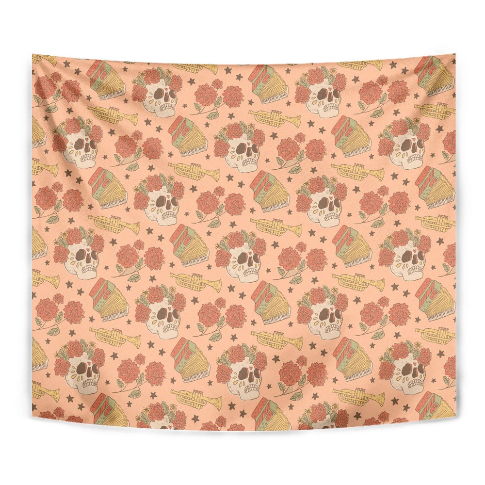 Day of the Dead Tapestry Sugar Skulls DT02 Day of the Dead Tapestry Sugar Skulls DT02