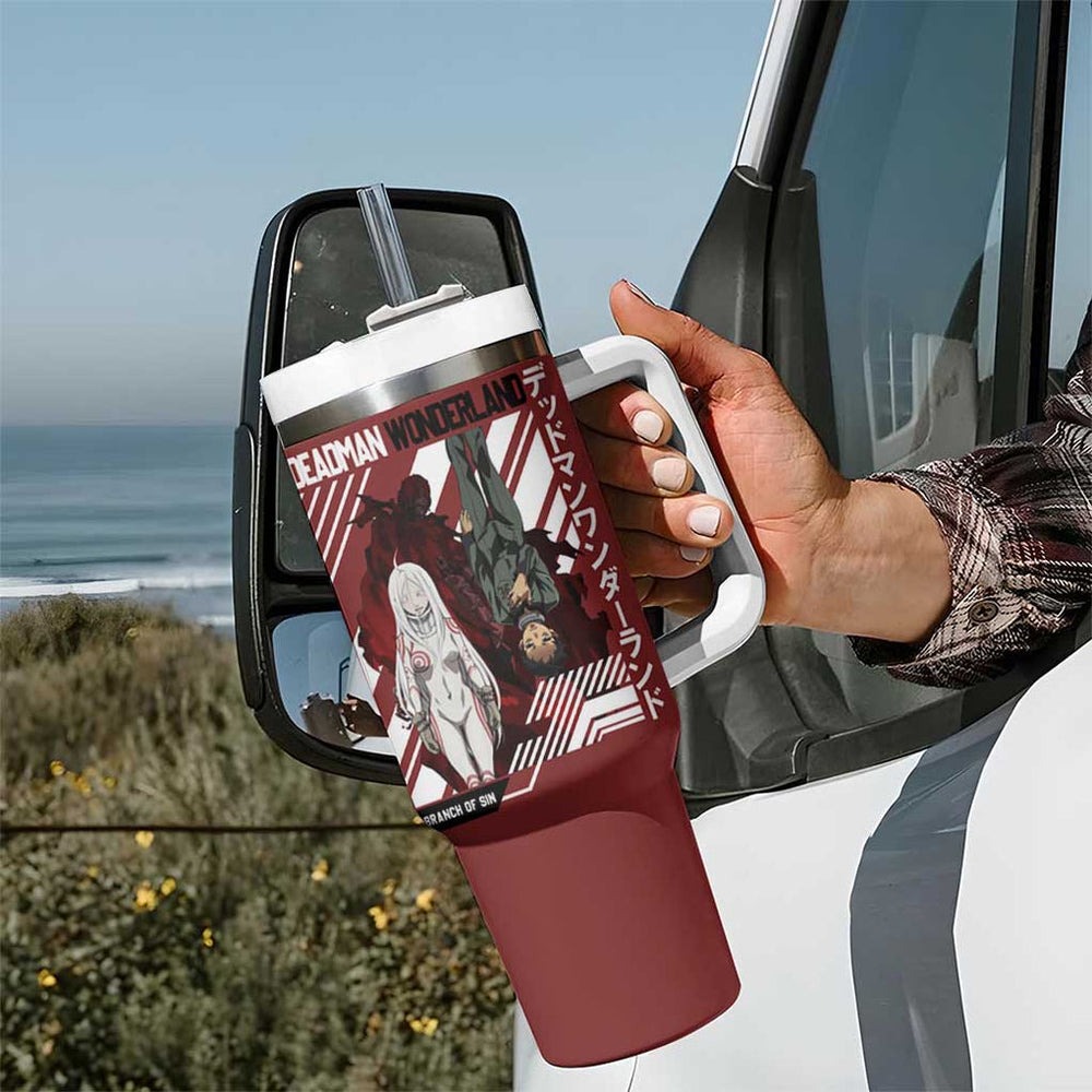 Deadman Wonderland Tumbler With Handle Anime Style TS04 Deadman Wonderland Tumbler With Handle Anime Style TS04