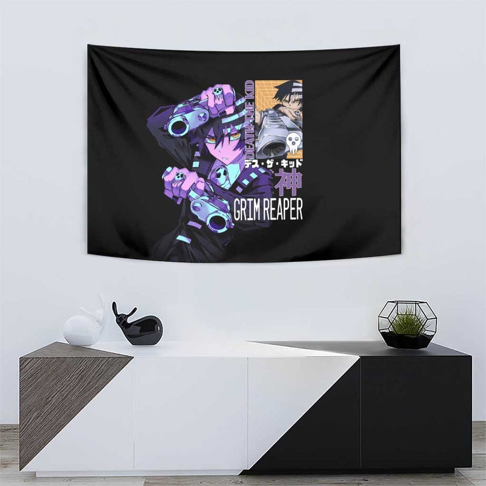 Death the Kid Soul Eater Tumbler With Handle Anime Art Mix With Skull Pattern Style TS04 Death the Kid Soul Eater Tumbler With Handle Anime Art Mix With Skull Pattern Style TS04