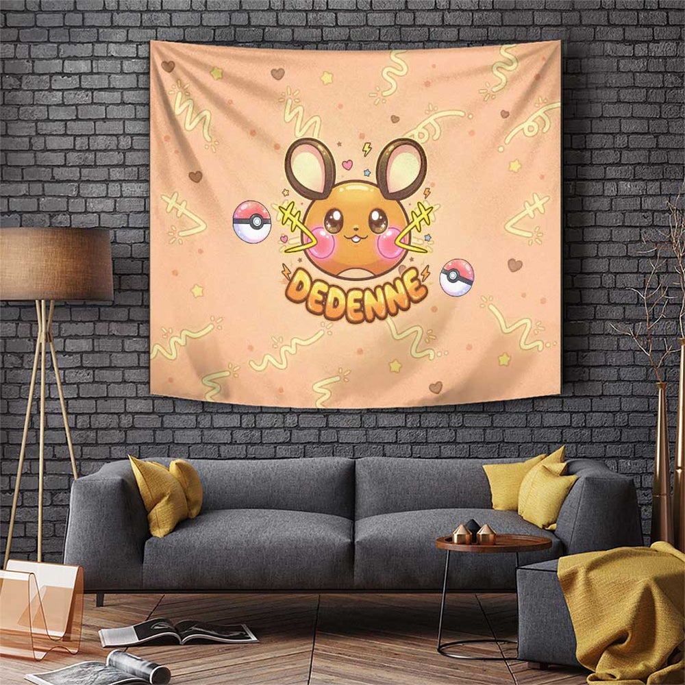 Dedenne Tapestry Sweet Electric Berry Pop Art TS04 Dedenne Tapestry Sweet Electric Berry Pop Art TS04