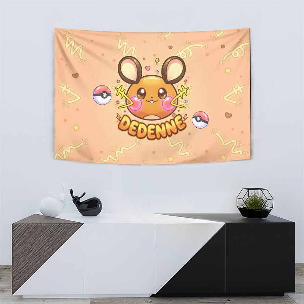 Dedenne Tapestry Sweet Electric Berry Pop Art TS04 Dedenne Tapestry Sweet Electric Berry Pop Art TS04