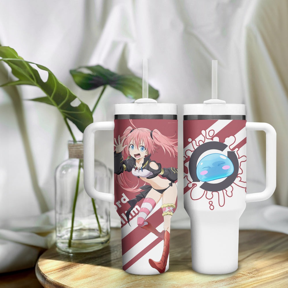 Demon Lord Milim Nava Tumbler With Handle TenSura Anime TS04 Demon Lord Milim Nava Tumbler With Handle TenSura Anime TS04