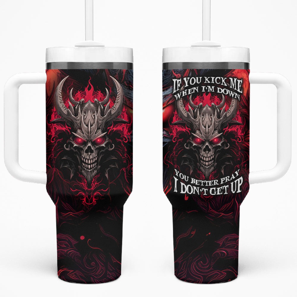 Demon Skull Tumbler With Handle Always be yourself unless you can be a Dragon then always be a Dragon TS04 Demon Skull Tumbler With Handle Always be yourself unless you can be a Dragon then always be a Dragon TS04