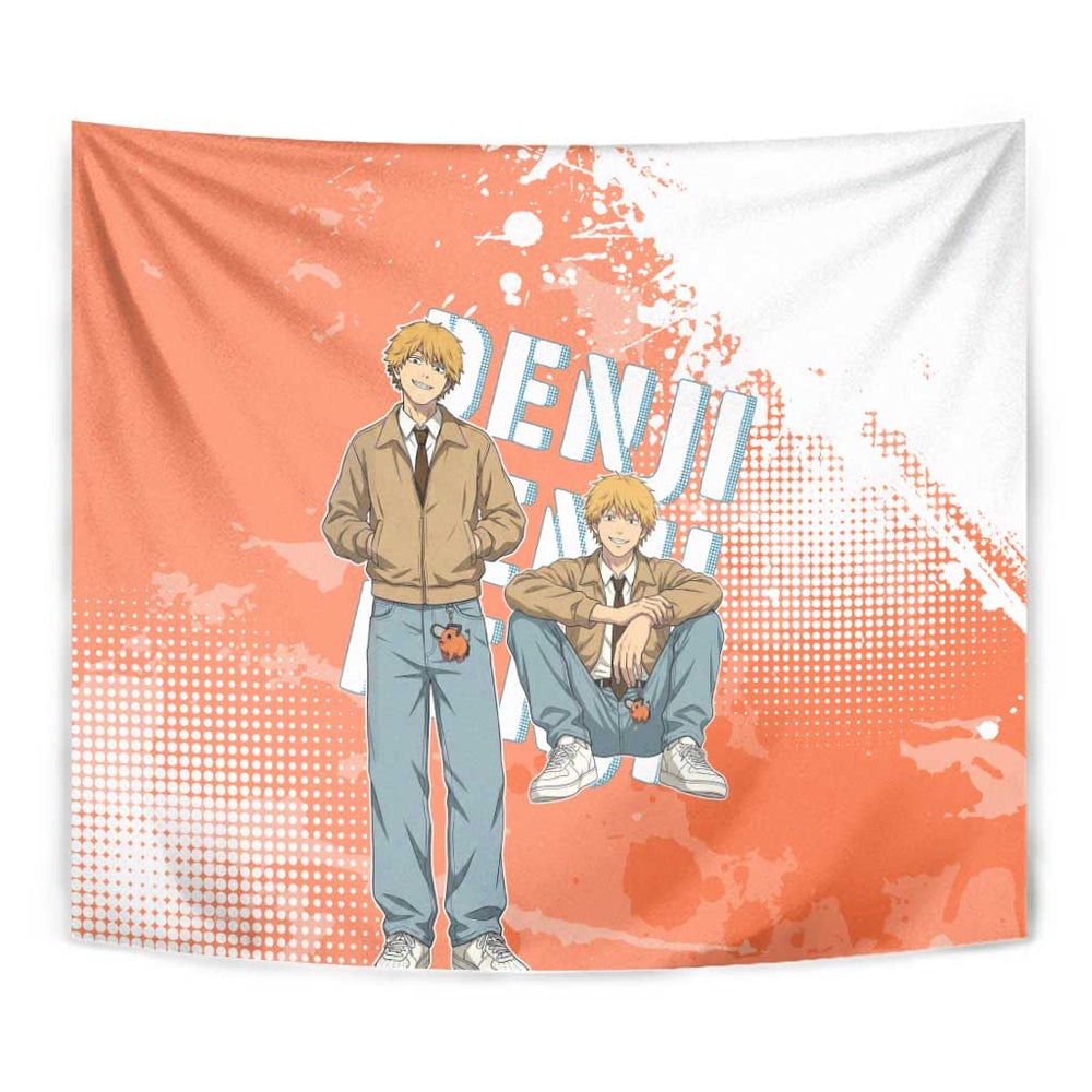 Denji Casual Chainsaw Man Tumbler With Handle Retro Manga Grunge Style TS04 Denji Casual Chainsaw Man Tumbler With Handle Retro Manga Grunge Style TS04