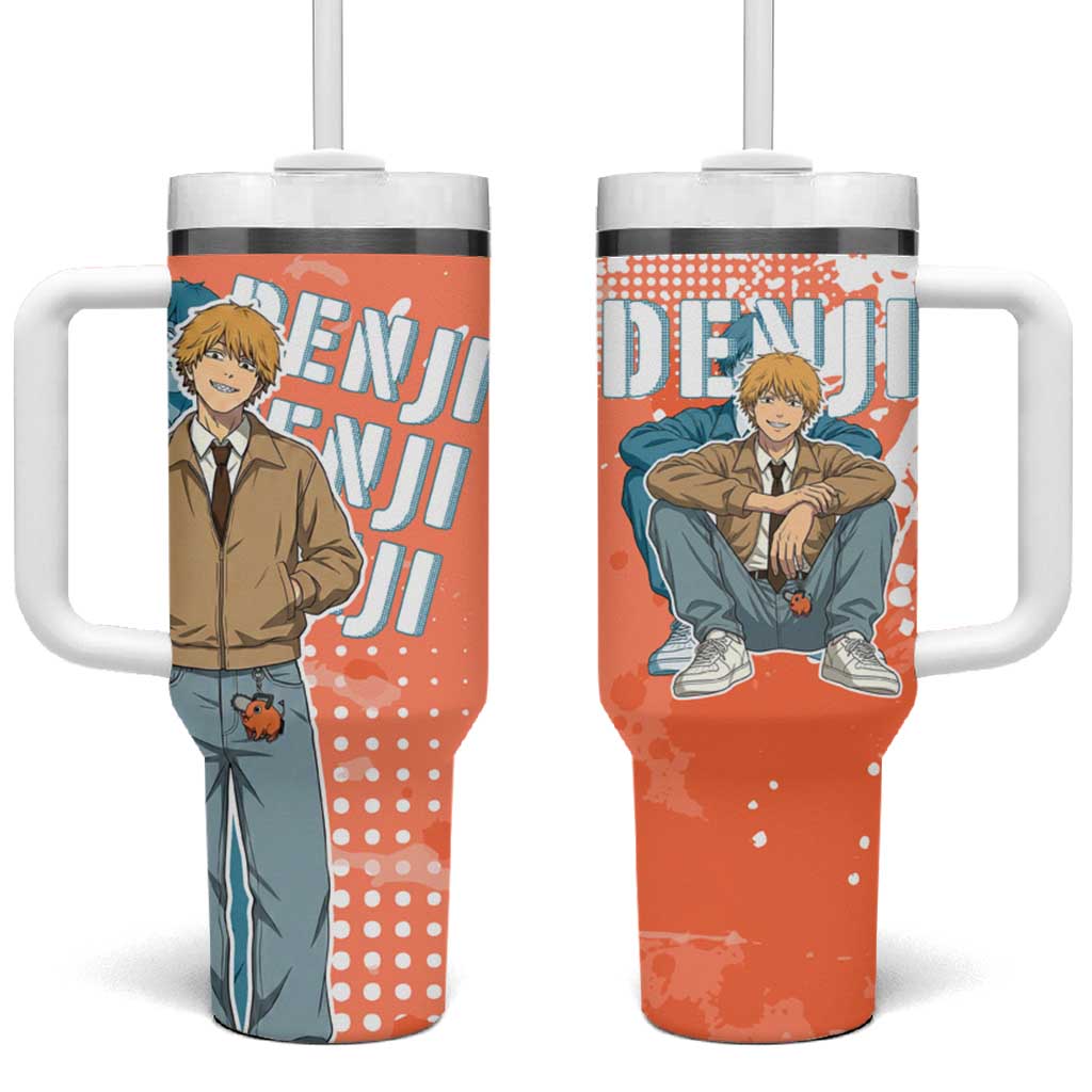 Denji Casual Chainsaw Man Tumbler With Handle Retro Manga Grunge Style TS04