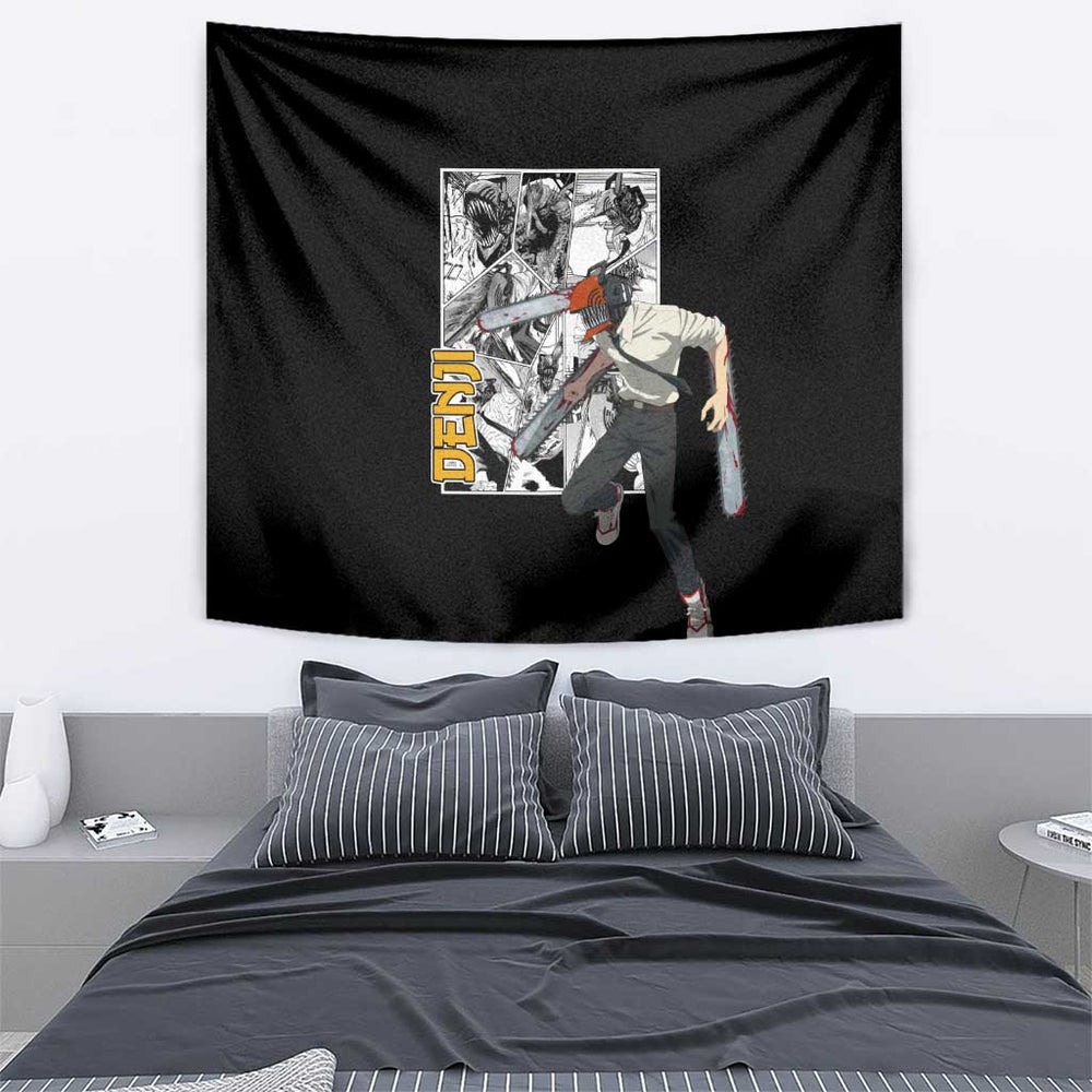 Denji - Chawsan man Tapestry Anime Mix Manga Style TS04 Denji - Chawsan man Tapestry Anime Mix Manga Style TS04