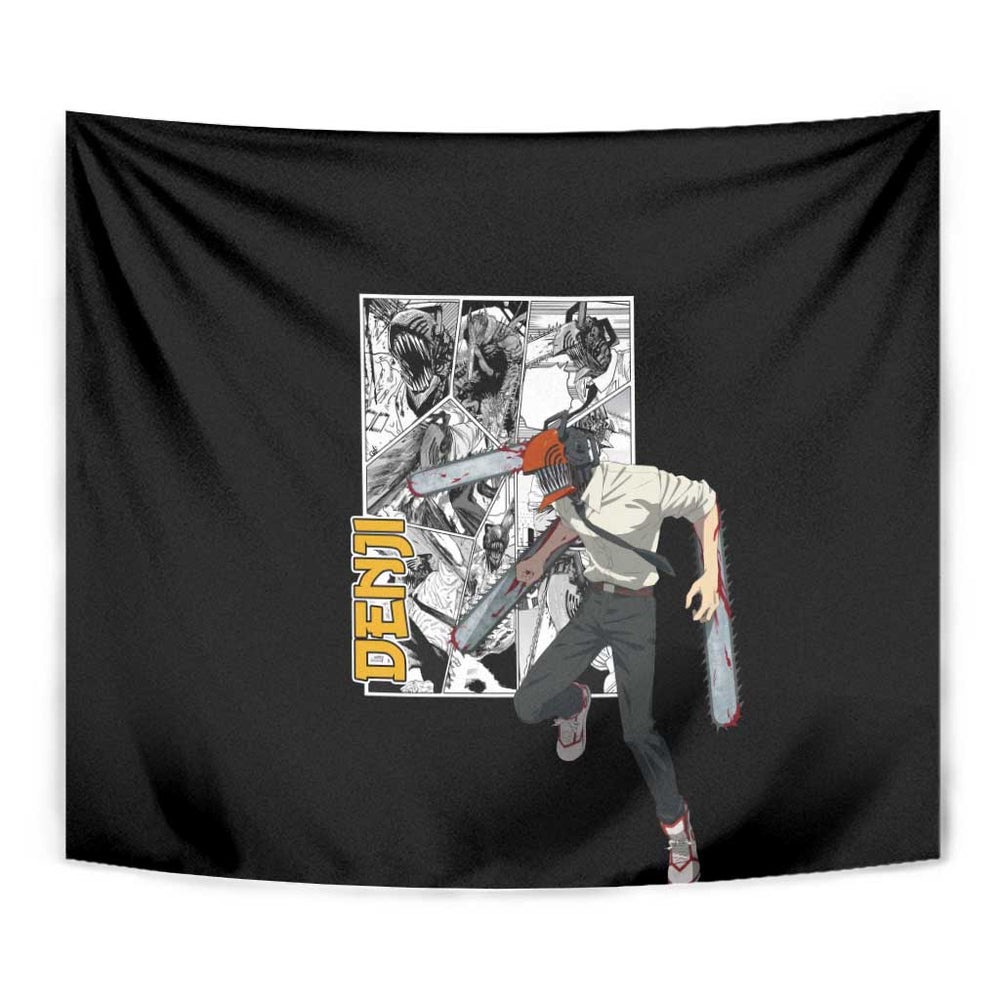 Denji - Chawsan man Tapestry Anime Mix Manga Style TS04 Denji - Chawsan man Tapestry Anime Mix Manga Style TS04