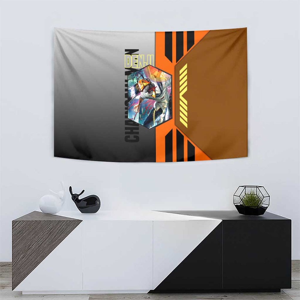 Denji from Chainsaw Man Tumbler With Handle with Energetic Posing and Chainsaw Demon Design TS04 Denji from Chainsaw Man Tumbler With Handle with Energetic Posing and Chainsaw Demon Design TS04