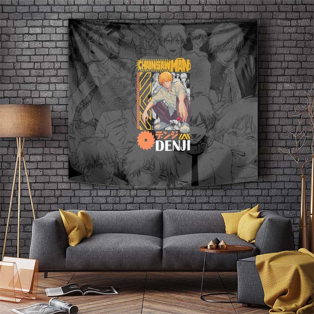 Denji V2 Chainsaw Man Tapestry Anime Style TS04 Denji V2 Chainsaw Man Tapestry Anime Style TS04