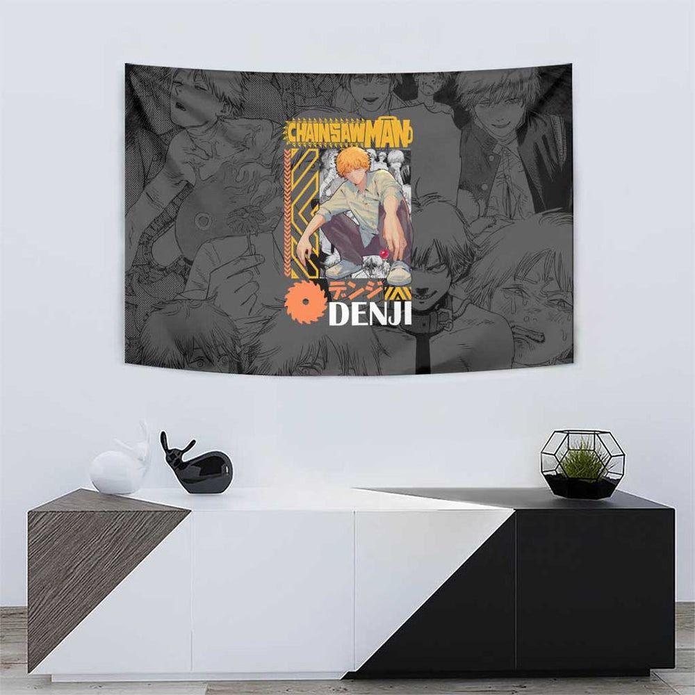 Denji V2 Chainsaw Man Tapestry Anime Style TS04 Denji V2 Chainsaw Man Tapestry Anime Style TS04