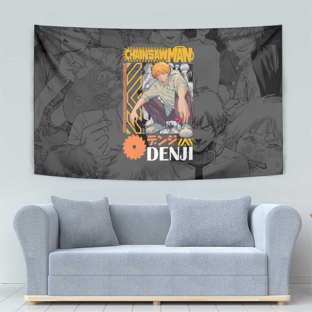 Denji V2 Chainsaw Man Tapestry Anime Style TS04 Denji V2 Chainsaw Man Tapestry Anime Style TS04