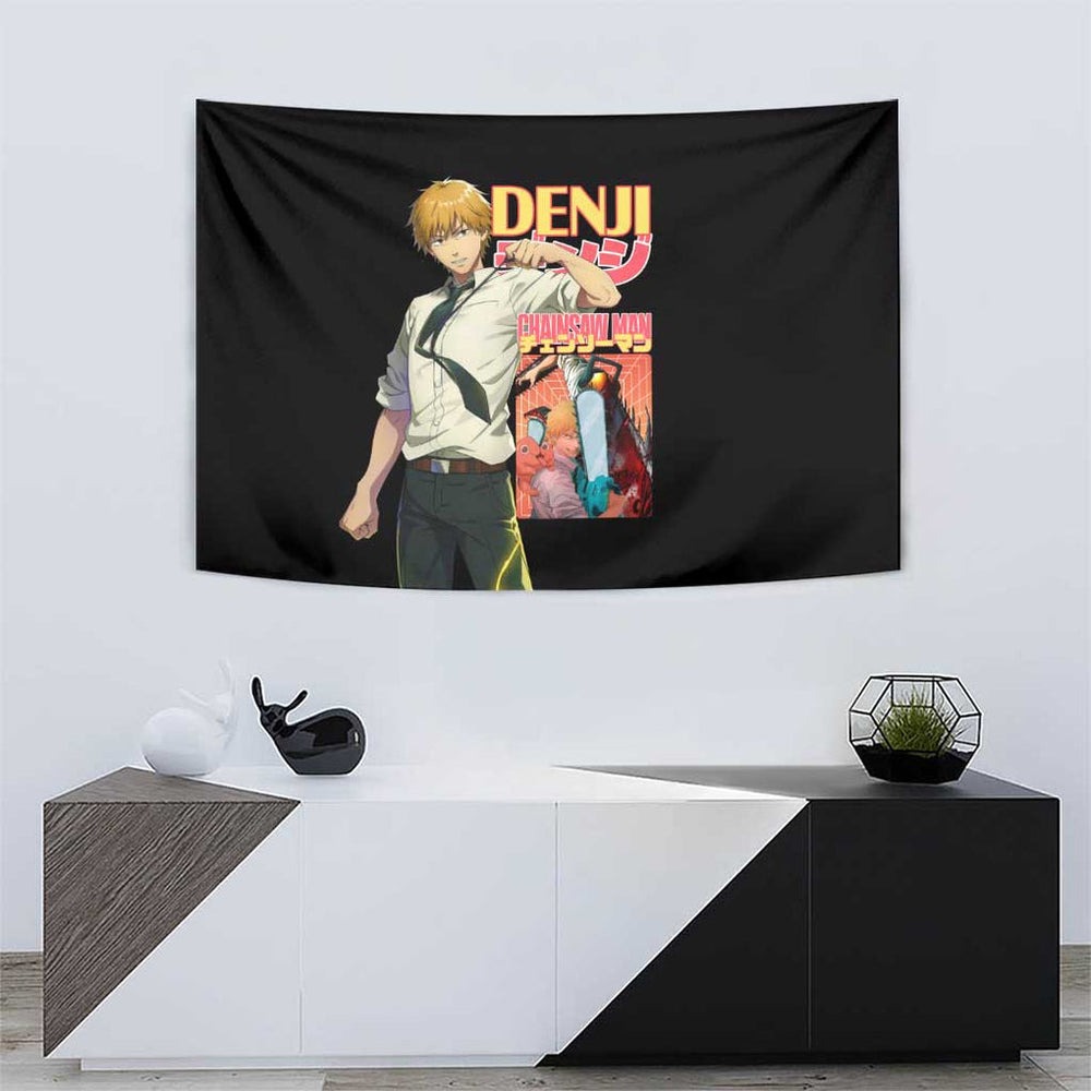Denji V4 Chainsaw Man Tapestry Japan Anime Style TS04 Denji V4 Chainsaw Man Tapestry Japan Anime Style TS04