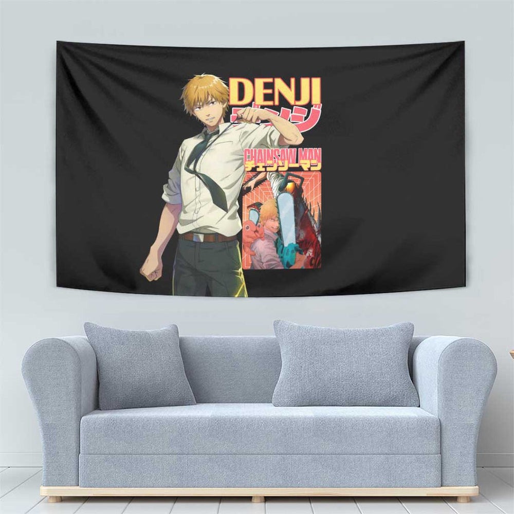 Denji V4 Chainsaw Man Tapestry Japan Anime Style TS04 Denji V4 Chainsaw Man Tapestry Japan Anime Style TS04