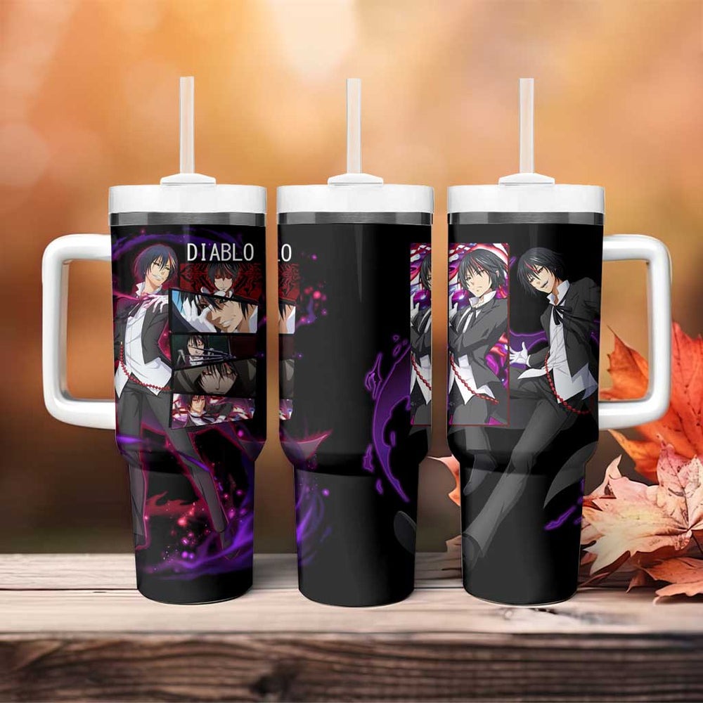 Diablo - Tensei Shitara Slime Datta Ken Tumbler With Handle Anime Style TS04 Diablo - Tensei Shitara Slime Datta Ken Tumbler With Handle Anime Style TS04