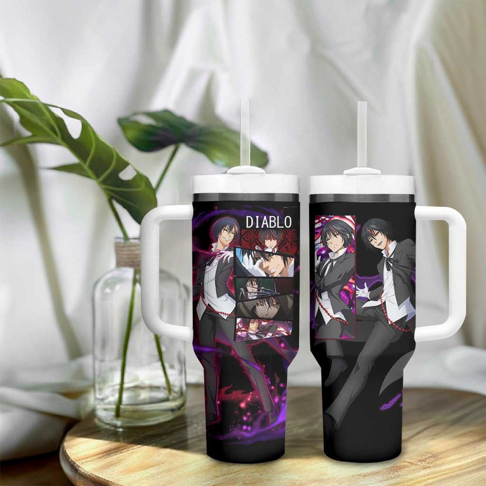 Diablo - Tensei Shitara Slime Datta Ken Tumbler With Handle Anime Style TS04 Diablo - Tensei Shitara Slime Datta Ken Tumbler With Handle Anime Style TS04
