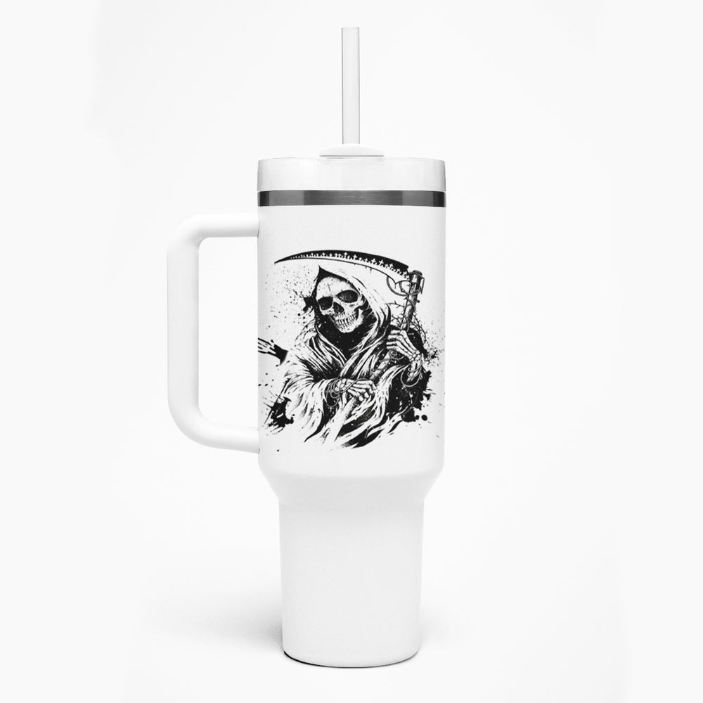 Did I Piss You Off Skull Reaper Tumbler With Handle TS04