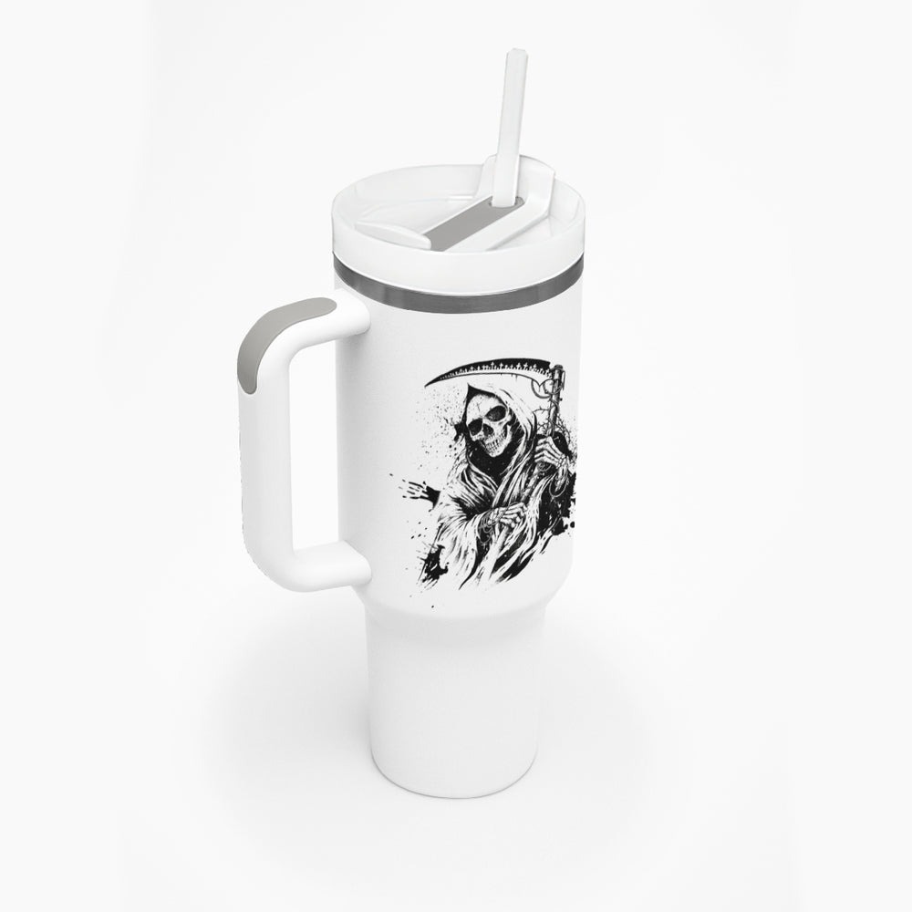 Did I Piss You Off Skull Reaper Tumbler With Handle TS04