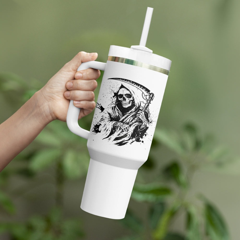 Did I Piss You Off Skull Reaper Tumbler With Handle TS04