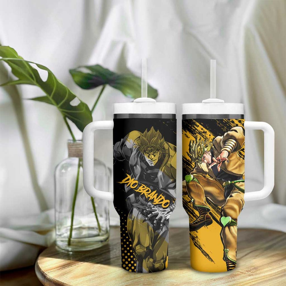 Dio Brando - JoJo's Bizarre Adventure Tumbler With Handle Anime Mix Manga Style TS04 Dio Brando - JoJo's Bizarre Adventure Tumbler With Handle Anime Mix Manga Style TS04