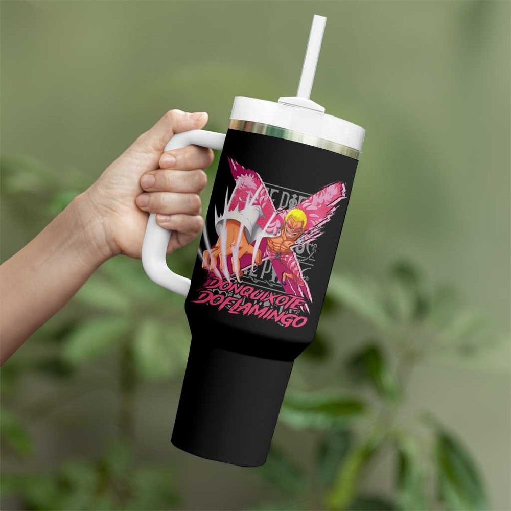 Doflamingo - One Piece Tumbler With Handle Anime Style TS04 Doflamingo - One Piece Tumbler With Handle Anime Style TS04