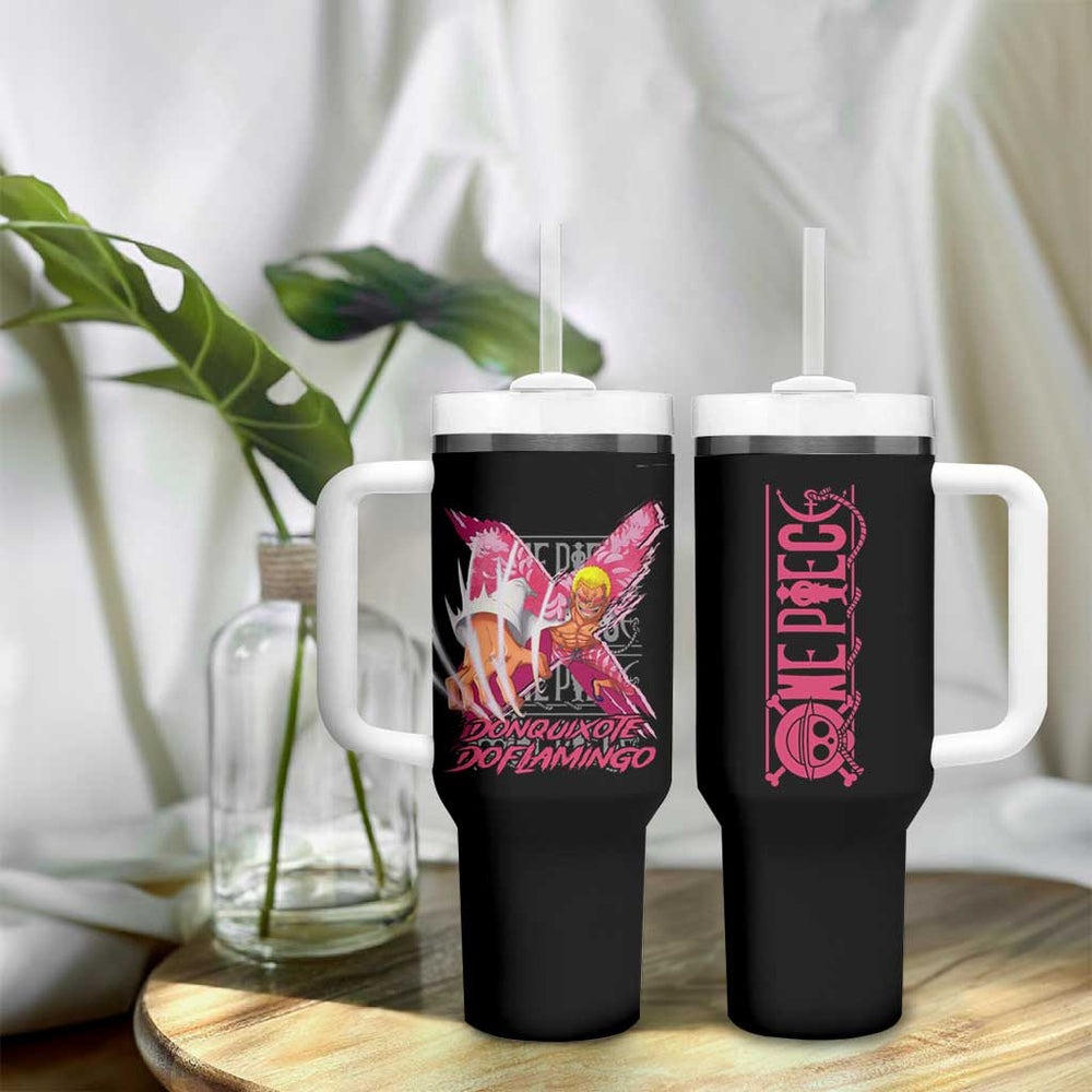Doflamingo - One Piece Tumbler With Handle Anime Style TS04 Doflamingo - One Piece Tumbler With Handle Anime Style TS04