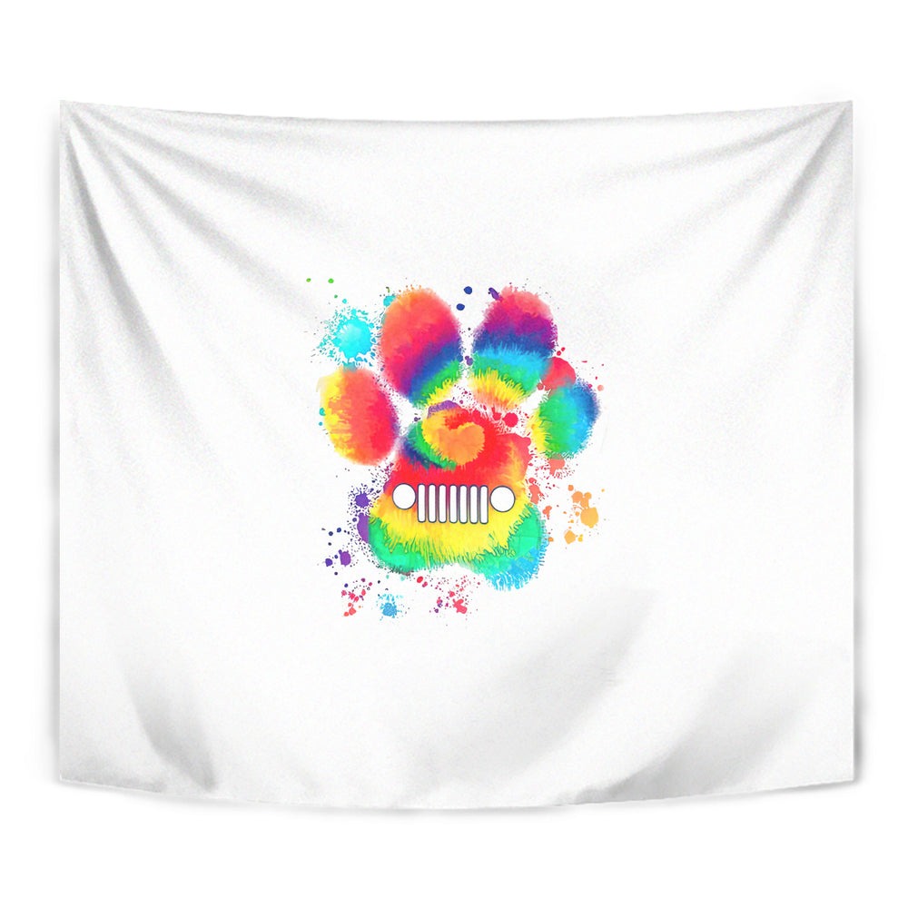 Dog Jeep Tapestry Just A Girl Who Loves Jeeps And Dogs DT01 Dog Jeep Tapestry Just A Girl Who Loves Jeeps And Dogs DT01