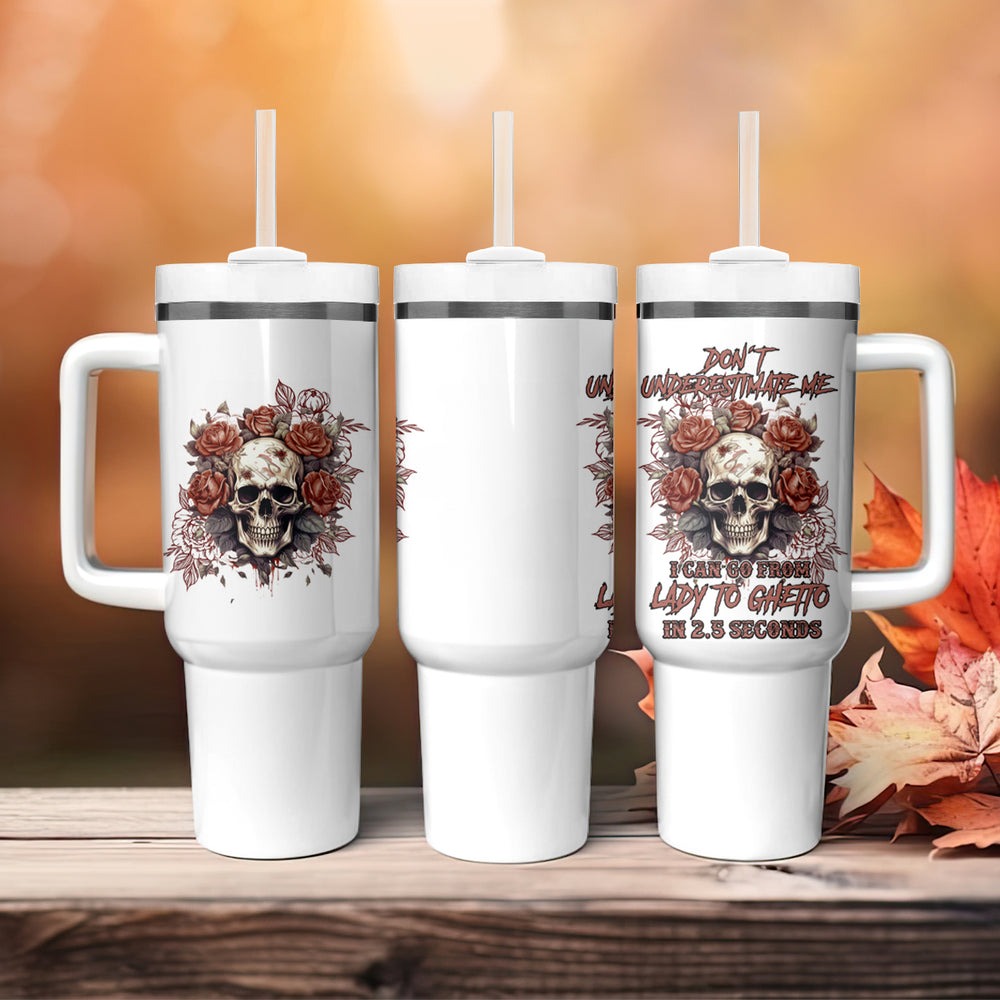 Don't Underestimate Me Tumbler With Handle TS04 Don't Underestimate Me Tumbler With Handle TS04