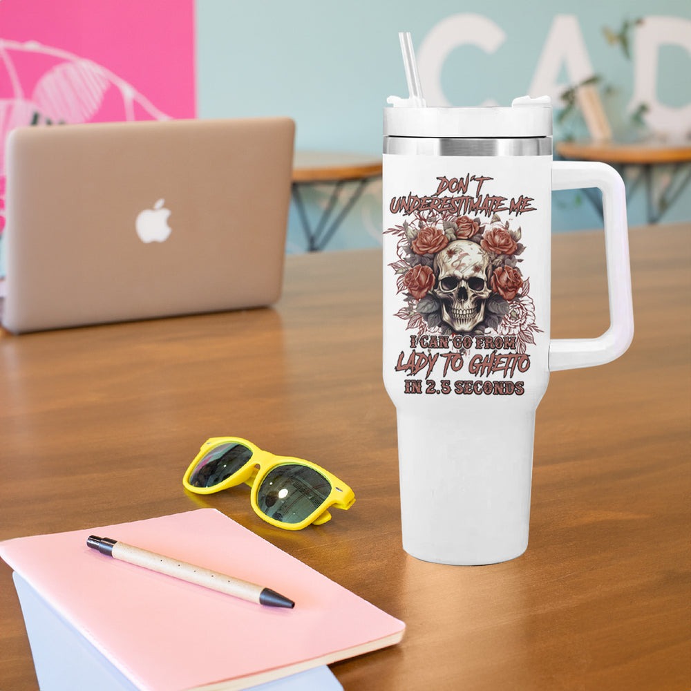 Don't Underestimate Me Tumbler With Handle TS04 Don't Underestimate Me Tumbler With Handle TS04