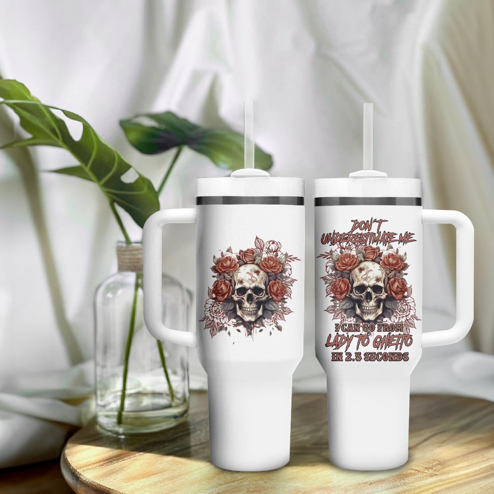 Don't Underestimate Me Tumbler With Handle TS04 Don't Underestimate Me Tumbler With Handle TS04