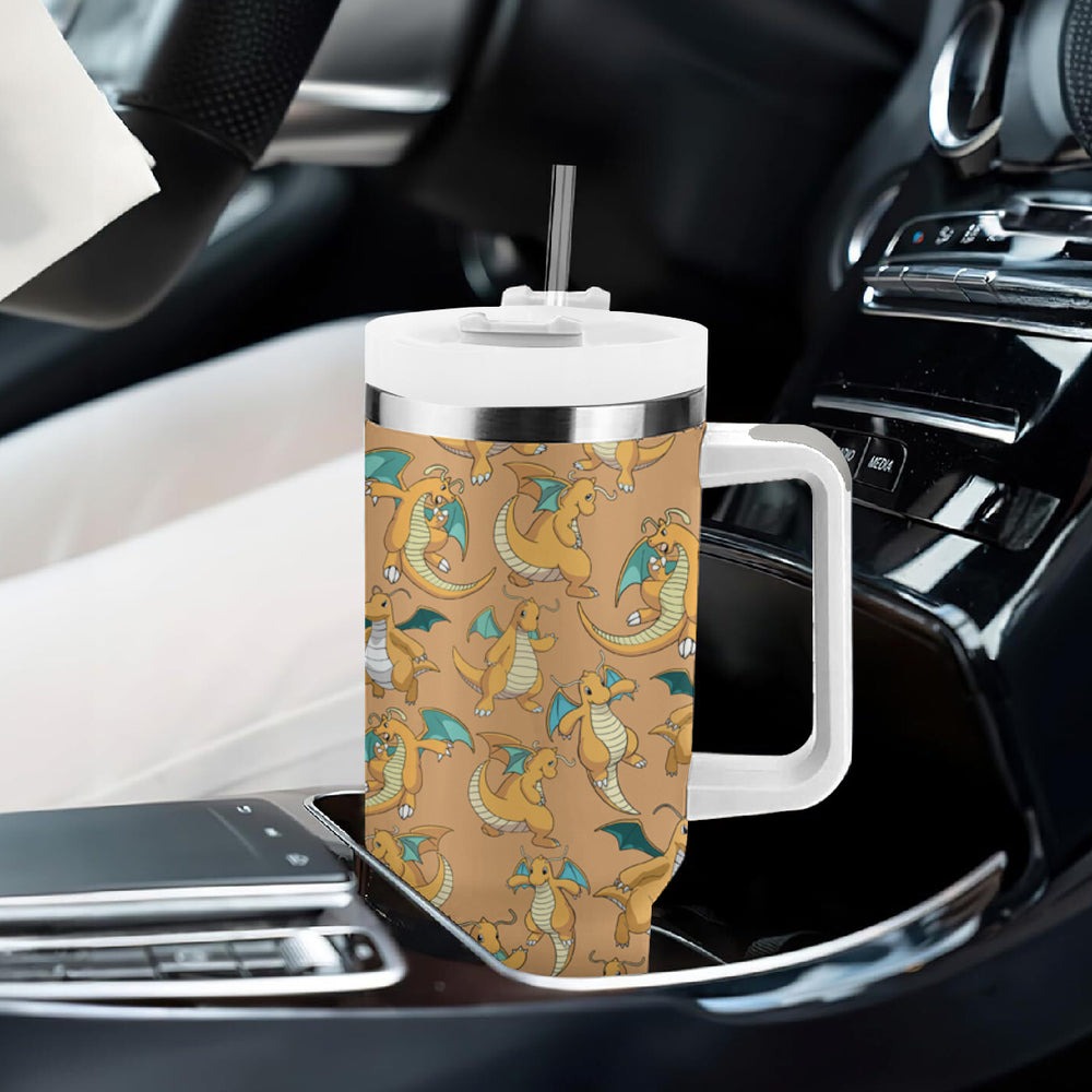 Dragonite Tumbler With Handle Pattern Style TS04 Dragonite Tumbler With Handle Pattern Style TS04