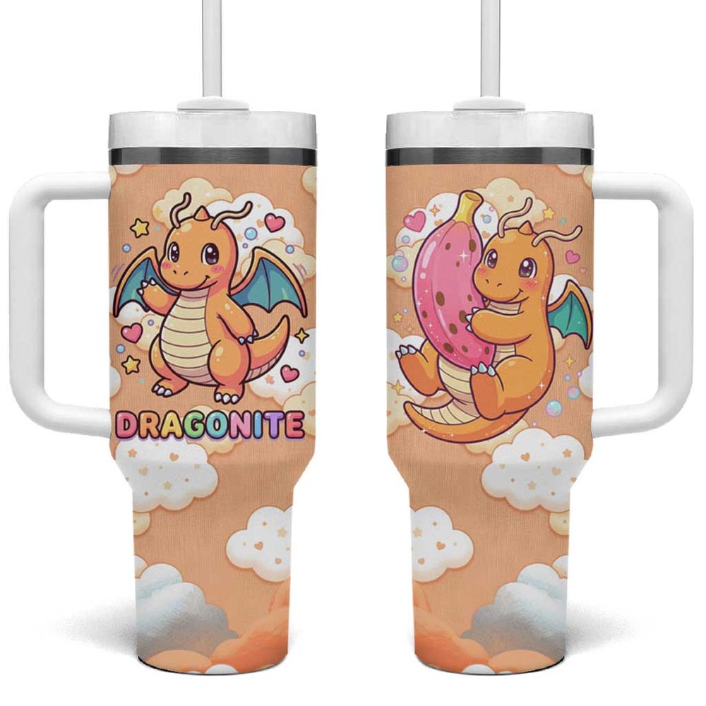 Dragonite Tumbler With Handle Pattern Style TS04 Dragonite Tumbler With Handle Pattern Style TS04
